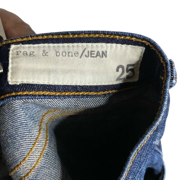 Rag & Bone Women's Dre Mid Rise Skinny Denim Jeans in Watts - Picture 5 of 11